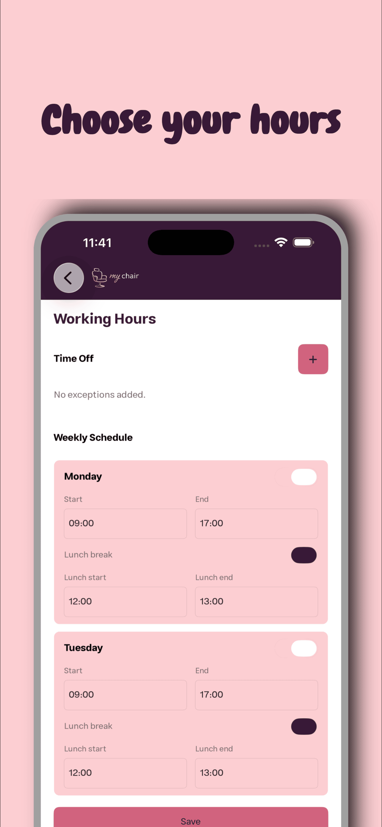 MyChair App Screenshot 5